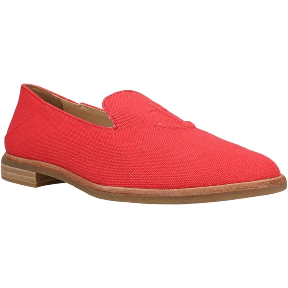 Sperry Top-Sider Seaport Red Canvas Anchor Loafers Womens 10 STS82989 Slip On